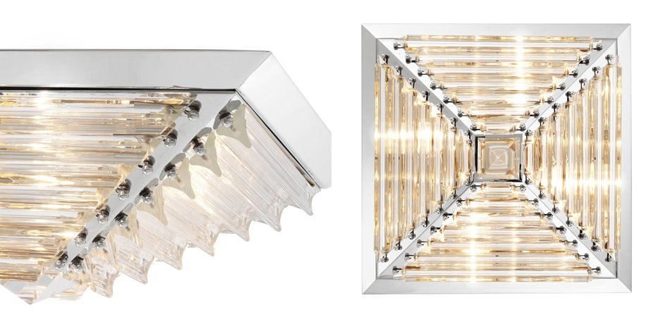 Потолочный светильник Eichholtz Ceiling Lamp Eden Nickel Потолочный светильник Eichholtz Ceiling Lamp Eden Nickel - Loft-Concept в Волгограде