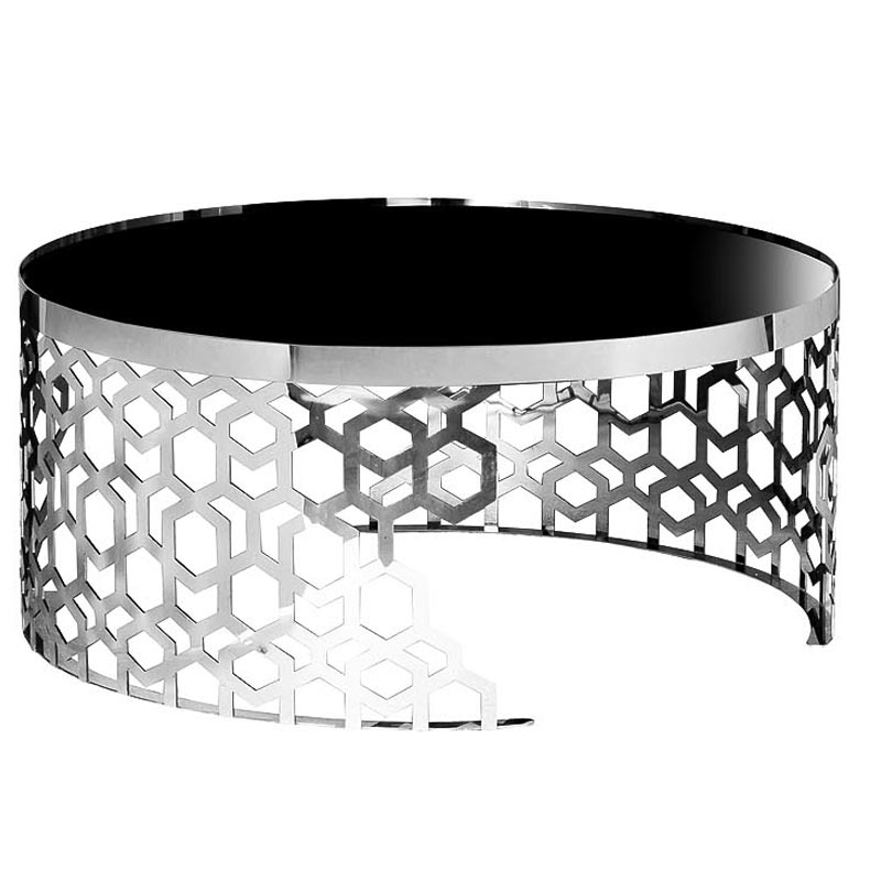 Кофейный стол Yen Geometry Table Silver 90 Серебряный Черный Кофейный стол Yen Geometry Table Silver 90 Серебряный Черный в Волгограде | Loft Concept