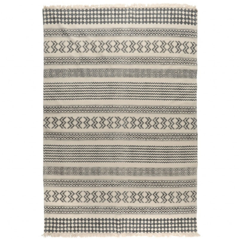 Ковер Halfani Carpet 100% хлопок Серый Синий в Волгограде | Loft Concept 