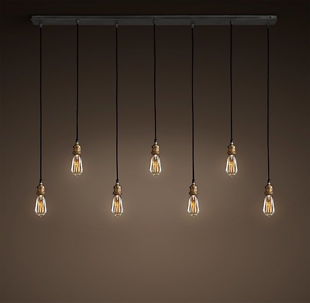 Подвесной светильник Loft Industrial Mono 7 Черный Подвесной светильник Loft Industrial Mono 7 Черный в Волгограде | Loft Concept