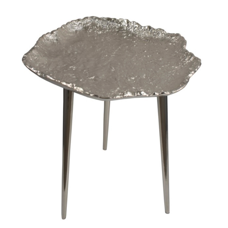 Приставной стол Edmundo Side Table Серебряный Приставной стол Edmundo Side Table Серебряный в Волгограде | Loft Concept