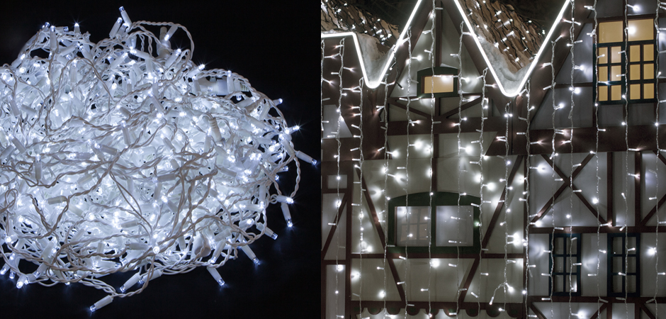 Гирлянда-Занавес с Белым светом - Loft-Concept в Волгограде