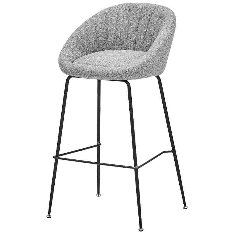 Барный стул Alberto Bar Stool Gray Черный Светло-серый Барный стул Alberto Bar Stool Gray Черный Светло-серый в Волгограде | Loft Concept