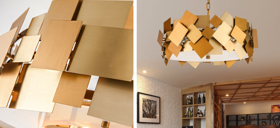Люстра Gold Plate Chandelier 4 Люстра Gold Plate Chandelier 4 - Loft-Concept в Волгограде