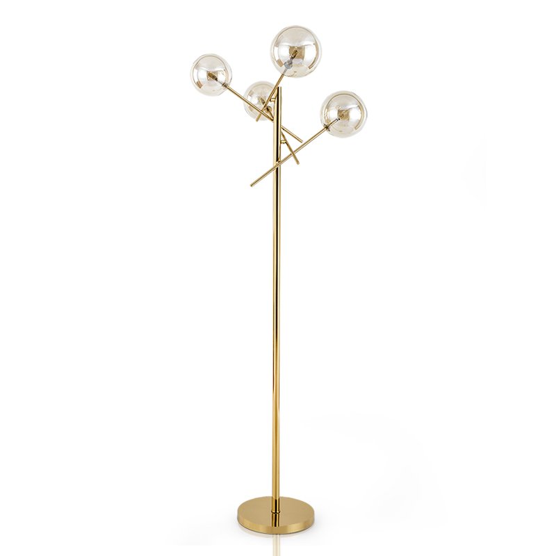 Торшер Gallotti & Radice Bolle floor lamp Золотой Дымчатый (Smoke) Торшер Gallotti & Radice Bolle floor lamp Золотой Дымчатый (Smoke) в Волгограде | Loft Concept