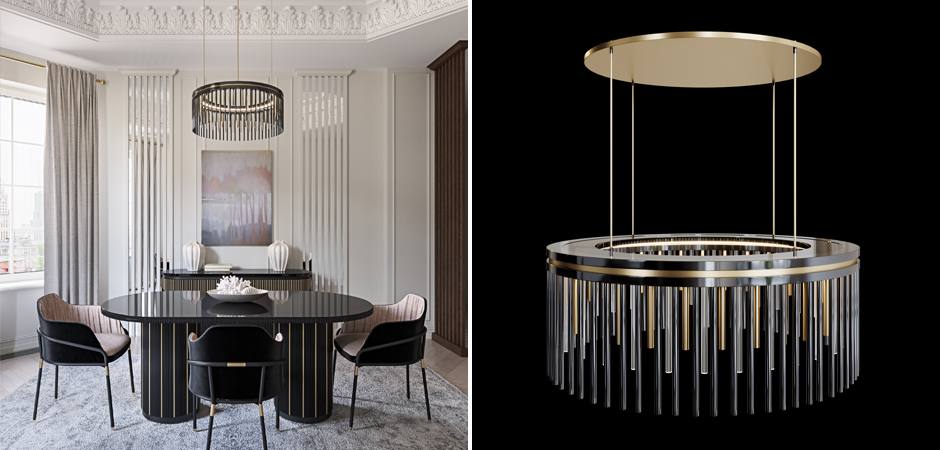 Латунная люстра Coliseum Black Латунная люстра Coliseum Black - Loft-Concept в Волгограде