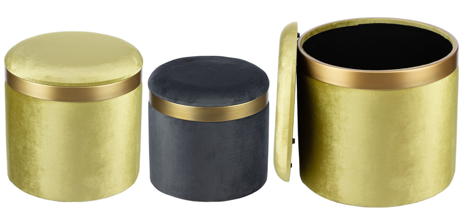 Пуф Golden Belt Pistachio фисташковый Пуф Golden Belt Pistachio фисташковый - Loft-Concept в Волгограде