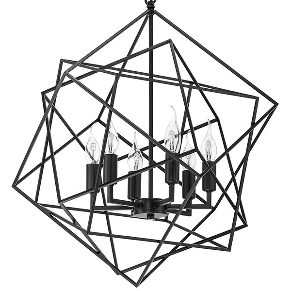 Люстра CUBIST Chandelier Black Черный Люстра CUBIST Chandelier Black Черный в Волгограде | Loft Concept