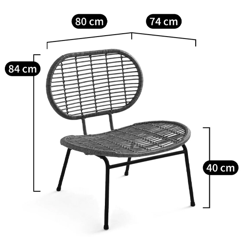Садовое кресло из искусственного ротанга Mills Rattan Wicker Chair Садовое кресло из искусственного ротанга Mills Rattan Wicker Chair в Волгограде