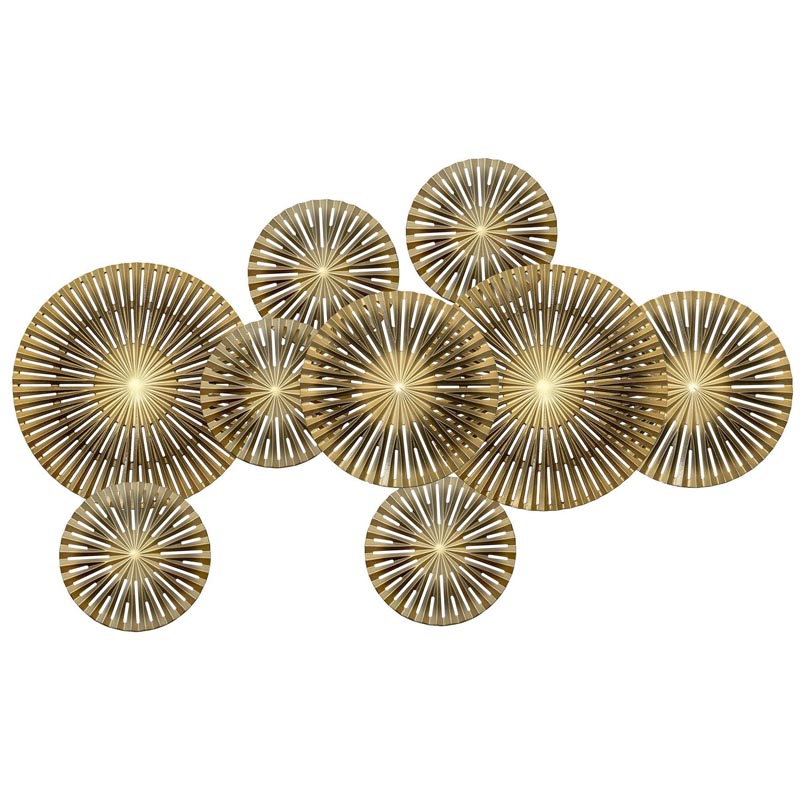 Арт-объект Apollo Brown and Gold Wall Plaque Disc gap 9 Золотой Коричневый Арт-объект Apollo Brown and Gold Wall Plaque Disc gap 9 Золотой Коричневый в Волгограде | Loft Concept