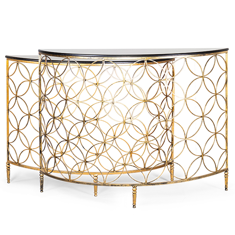 Комплект консолей Gold Lace Console Золотой Комплект консолей Gold Lace Console Золотой в Волгограде | Loft Concept