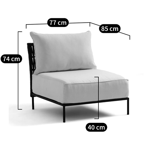 Уличное кресло Alaric Armchair Black Уличное кресло Alaric Armchair Black в Волгограде