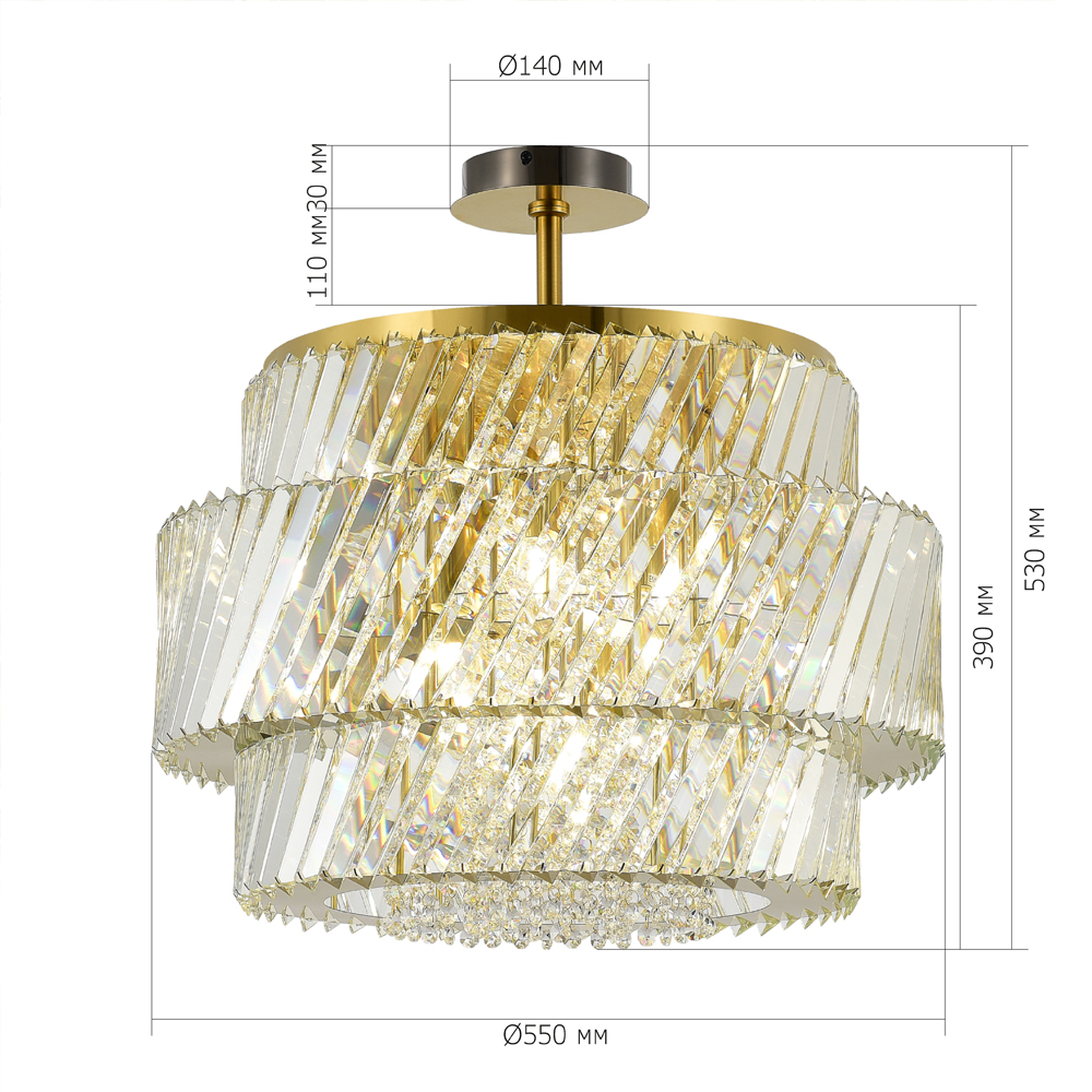 Потолочный светильник в классическом обрамлении Light Connoisseurs Beauty в Волгограде