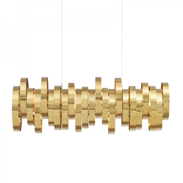Люстра Brass Belts Chandelier Латунь Люстра Brass Belts Chandelier Латунь в Волгограде | Loft Concept