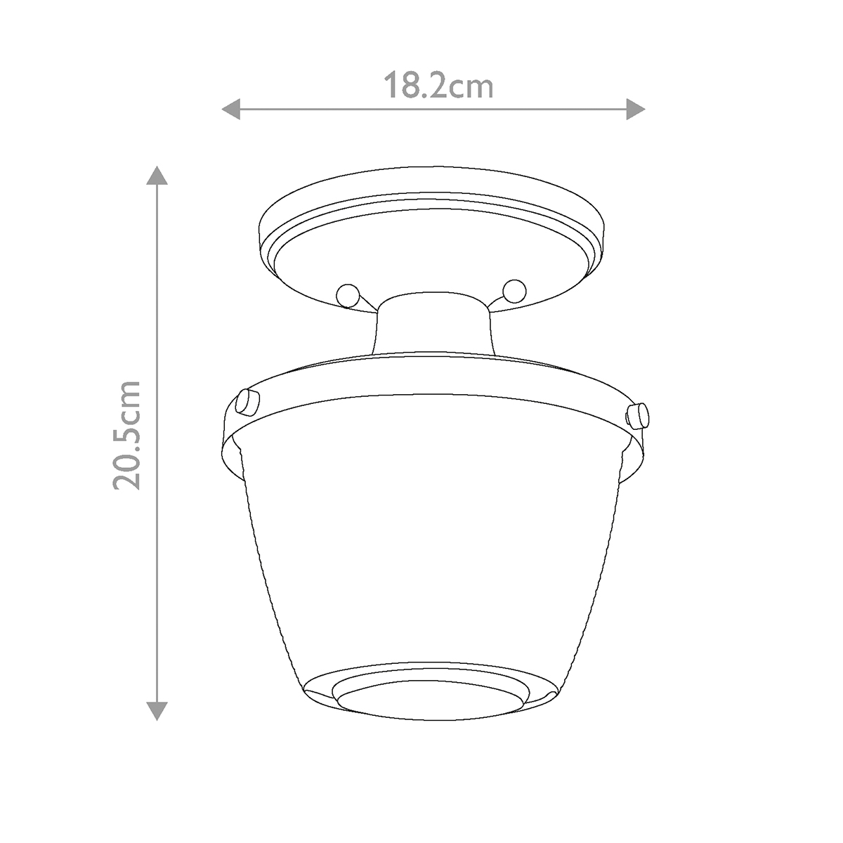 Потолочный светильник для ванных комнат с плафоном из прессованного фактурного стекла Quoizel в Волгограде