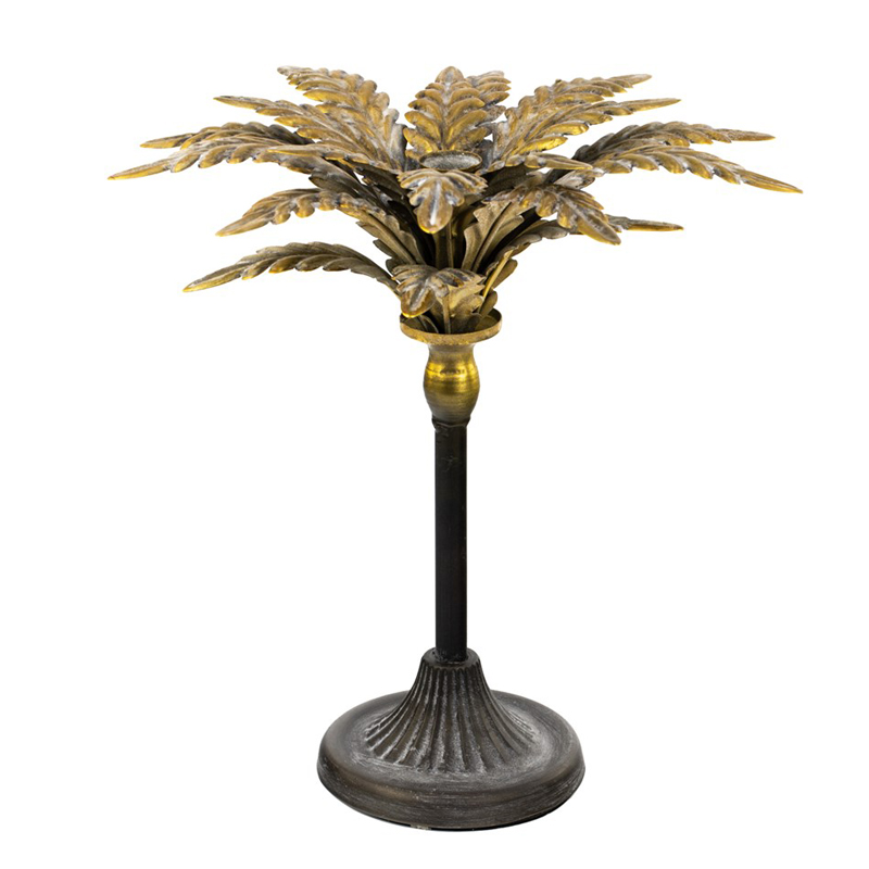 Подсвечник Tropical Forest gold & black пальма Черный Золотой Подсвечник Tropical Forest gold & black пальма Черный Золотой в Волгограде | Loft Concept