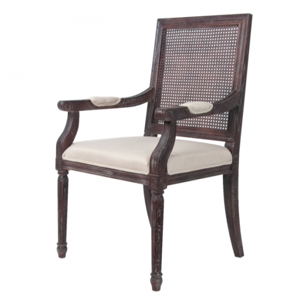 Стул French chairs Provence Garden Brown ArmChair Коричневый Бежевый Стул French chairs Provence Garden Brown ArmChair Коричневый Бежевый в Волгограде | Loft Concept
