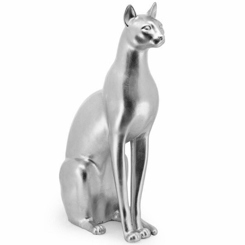 Статуэтка Abhika Egyptian Cat Silver Серебряный Статуэтка Abhika Egyptian Cat Silver Серебряный в Волгограде | Loft Concept