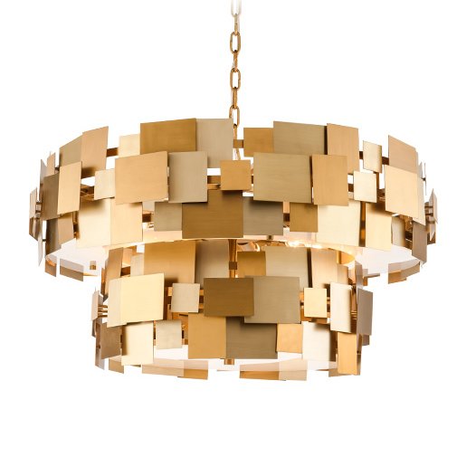 Люстра Gold Plate Chandelier 8 Люстра Gold Plate Chandelier 8 в Волгограде | Loft Concept