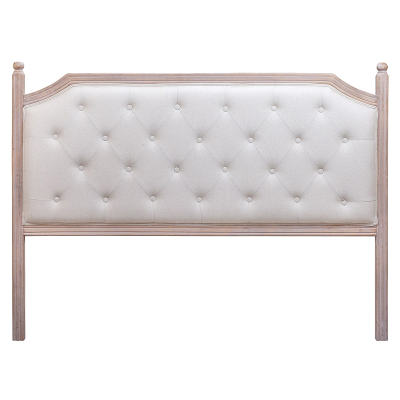 Изголовье кровати бежевое с мягкой обивкой из льна Emma Headboard Бежевый Коричневый Изголовье кровати бежевое с мягкой обивкой из льна Emma Headboard Бежевый Коричневый в Волгограде | Loft Concept