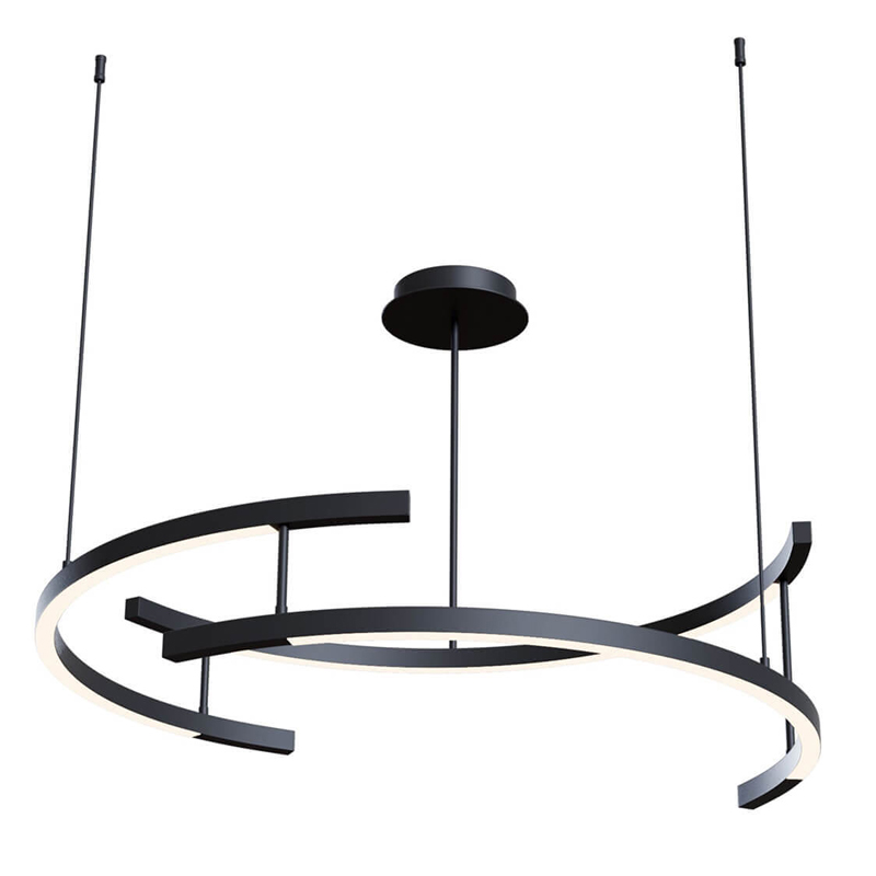 Люстра Smeragde Light Chandelier black arcs Черный Люстра Smeragde Light Chandelier black arcs Черный в Волгограде | Loft Concept