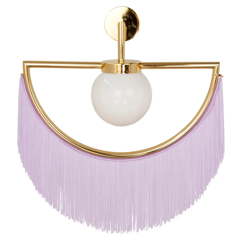 Бра Wink Wall Lamp by Masquespacio for Houtique Lila Золотой Сиреневый в Волгограде | Loft Concept 