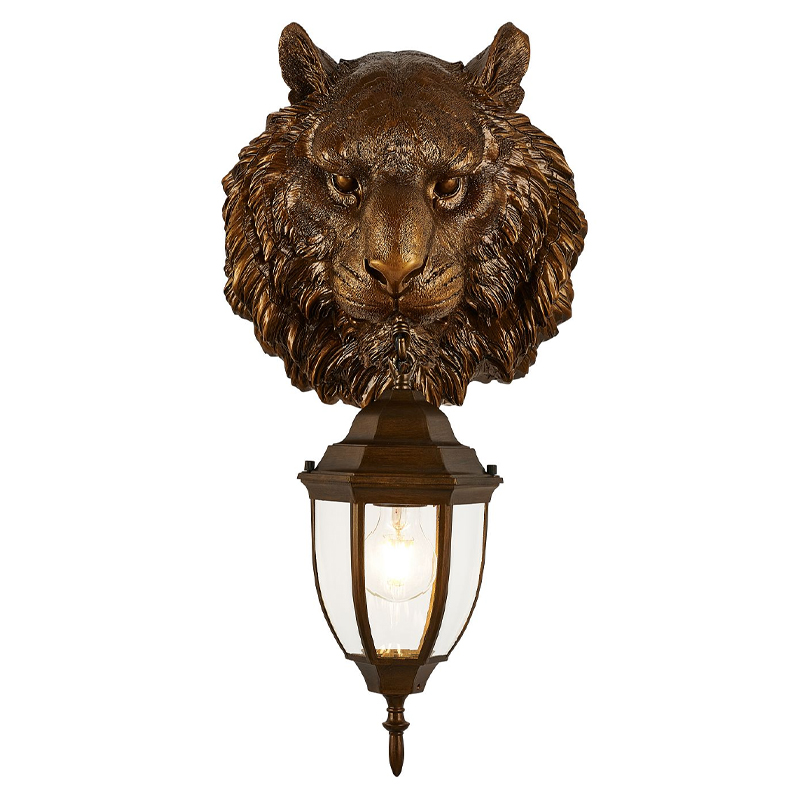 Коричневый уличный светильник с головой зверя ANIMAL LANTERN Коричневый Прозрачный Коричневый уличный светильник с головой зверя ANIMAL LANTERN Коричневый Прозрачный в Волгограде | Loft Concept