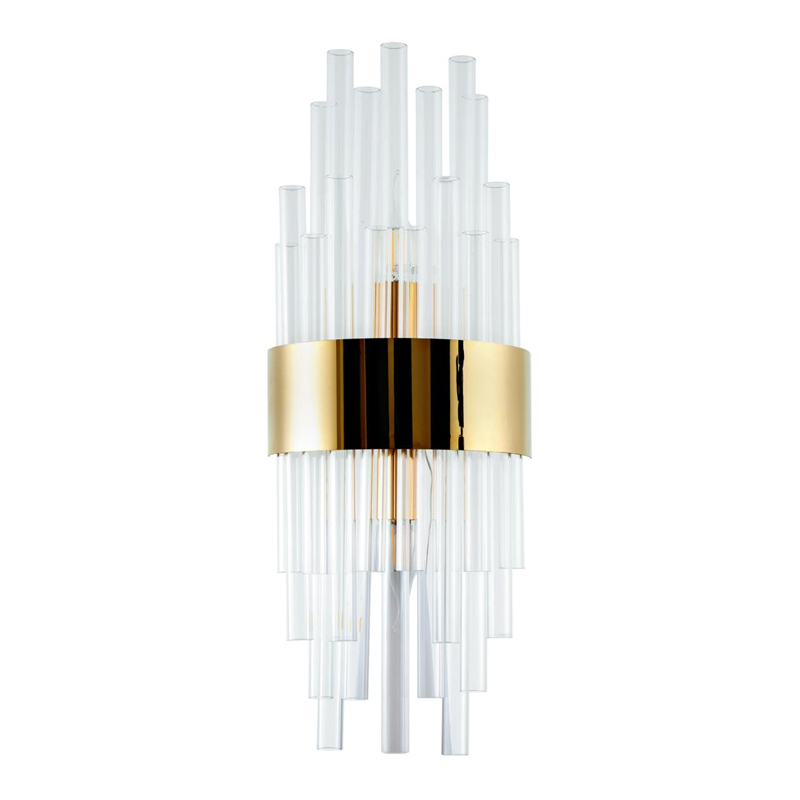 Бра на 2 лампы Flutes Gold Золотой Бра на 2 лампы Flutes Gold Золотой в Волгограде | Loft Concept