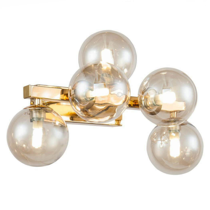 Бра Berries Chandelier Amber 5 Глянцевое золото Янтарь (Amber) Бра Berries Chandelier Amber 5 Глянцевое золото Янтарь (Amber) в Волгограде | Loft Concept