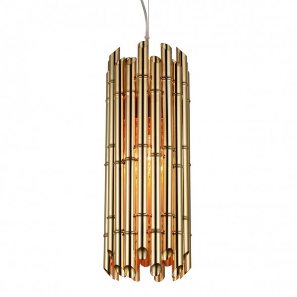 Люстра Golden Bamboo Pendant Глянцевое золото Люстра Golden Bamboo Pendant Глянцевое золото в Волгограде | Loft Concept