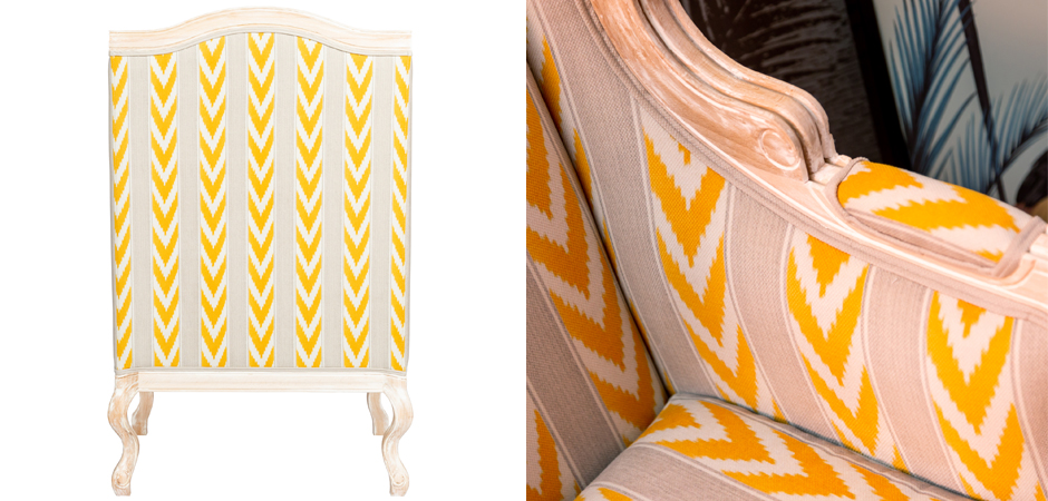 Кресло Ikat Pattern с желтым узором Кресло Ikat Pattern с желтым узором - Loft-Concept в Волгограде