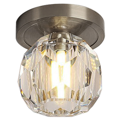 Потолочный светильник Boule de Cristal Single ceiling light Никель Прозрачное Стекло Потолочный светильник Boule de Cristal Single ceiling light Никель Прозрачное Стекло в Волгограде | Loft Concept