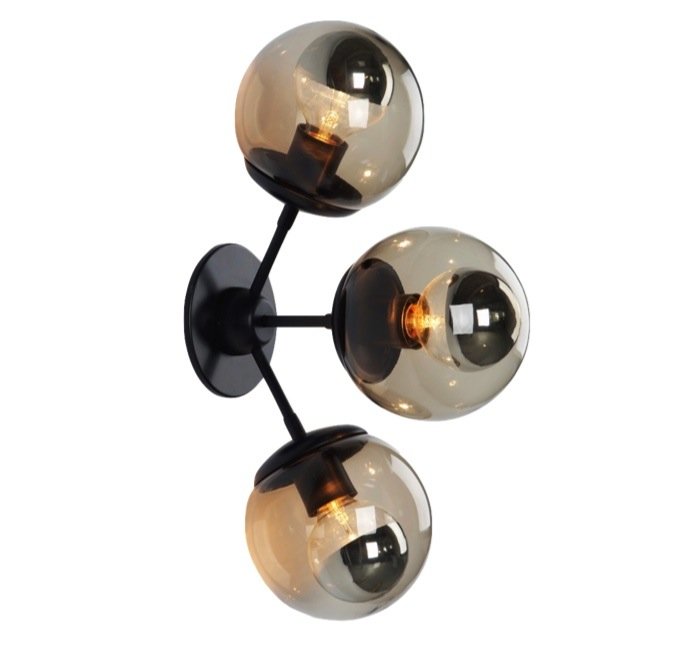 бра Modo Sconce 3 Globes Черный бра Modo Sconce 3 Globes Черный в Волгограде | Loft Concept