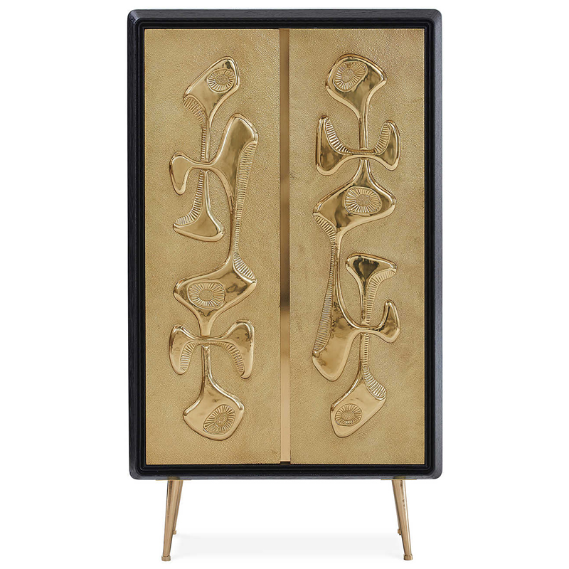 Шкаф Reform Accent Cabinet Золотой Черный Шкаф Reform Accent Cabinet Золотой Черный в Волгограде | Loft Concept