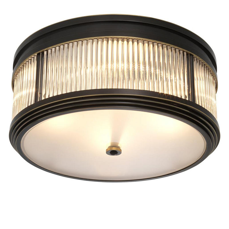 Потолочный светильник Темная бронза Dark bronze Disk Ceiling Lamp Темная бронза Прозрачное Стекло Потолочный светильник Темная бронза Dark bronze Disk Ceiling Lamp Темная бронза Прозрачное Стекло в Волгограде | Loft Concept