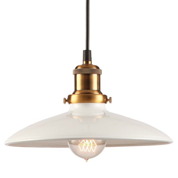 Подвесной светильник Loft Industrial White Bronze Бронза Белый Подвесной светильник Loft Industrial White Bronze Бронза Белый в Волгограде | Loft Concept
