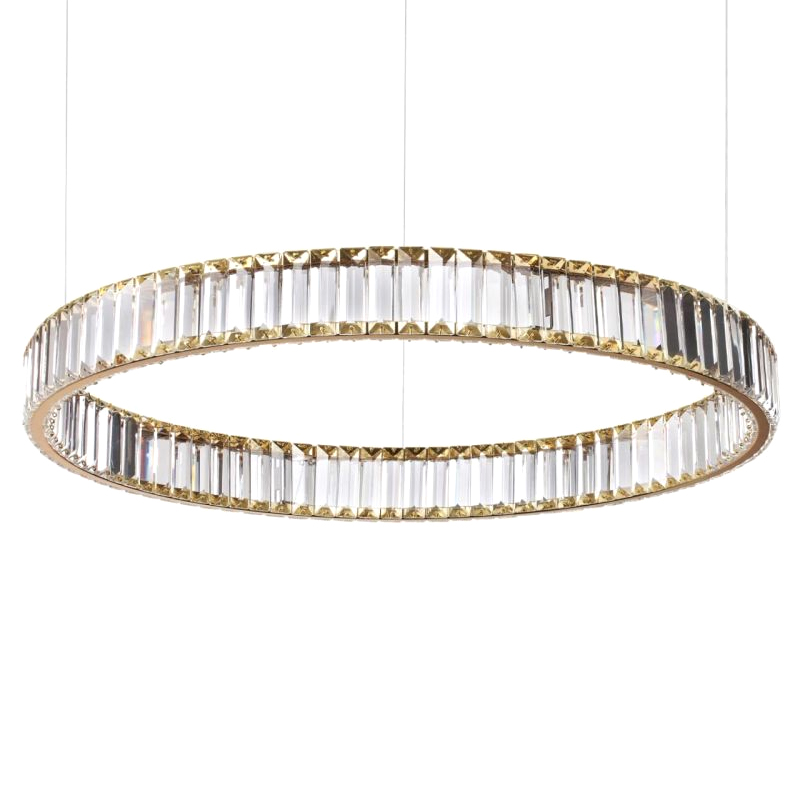 Люстра Хрустальная Ring Horizontal 1 кольцо Золотой Прозрачный Люстра Хрустальная Ring Horizontal 1 кольцо Золотой Прозрачный в Волгограде | Loft Concept