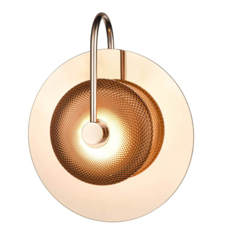 Бра Gold Disk One Mirrored Золотой Зеркало Бра Gold Disk One Mirrored Золотой Зеркало в Волгограде | Loft Concept