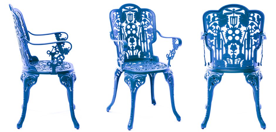 Стул Seletti Industry Collection ALUMINIUM ARMCHAIR – SKY BLUE Стул Seletti Industry Collection ALUMINIUM ARMCHAIR – SKY BLUE - Loft-Concept в Волгограде