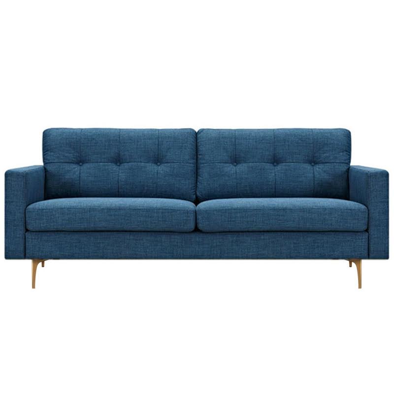 Диван Stone Blue Greta Sofa Диван синий лен Синий Диван Stone Blue Greta Sofa Диван синий лен Синий в Волгограде | Loft Concept
