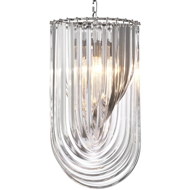 Люстра Chandelier Murano Clear 35 Прозрачный (Transparent) Никель Люстра Chandelier Murano Clear 35 Прозрачный (Transparent) Никель в Волгограде | Loft Concept