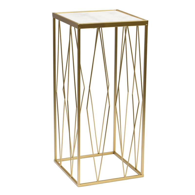 Подставка Geometric Interior Stand белый мрамор Золотой Белый Мрамор Bianco Подставка Geometric Interior Stand белый мрамор Золотой Белый Мрамор Bianco в Волгограде | Loft Concept