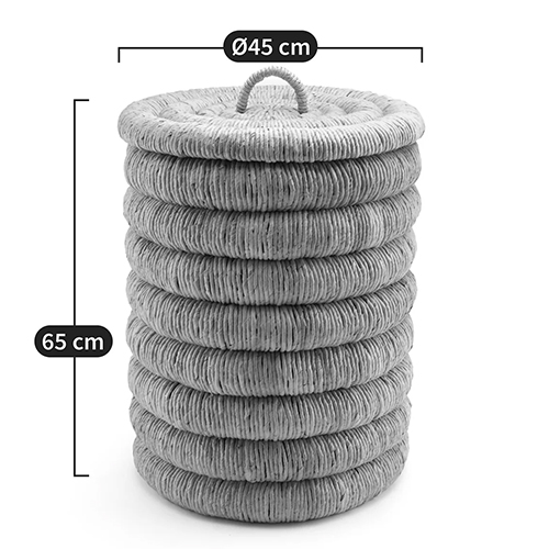 Плетеная корзина с крышкой из плетеного бананового дерева Zuwena Wicker Basket в Волгограде