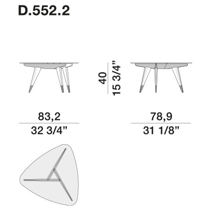 Дизайнерский кофейный стол со стеклянной столешницей Gio Ponti D.552.2 Coffee Table Дизайнерский кофейный стол со стеклянной столешницей Gio Ponti D.552.2 Coffee Table в Волгограде