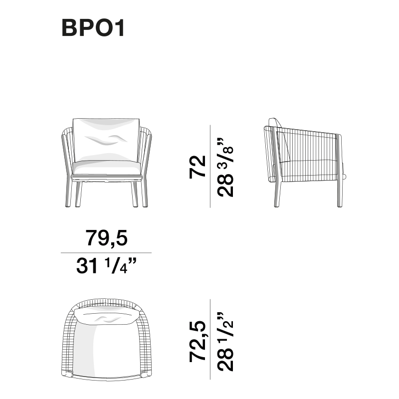 Дизайнерское уличное кресло из массива дерева с веревочной спинкой BOBOLI Armchair Дизайнерское уличное кресло из массива дерева с веревочной спинкой BOBOLI Armchair в Волгограде