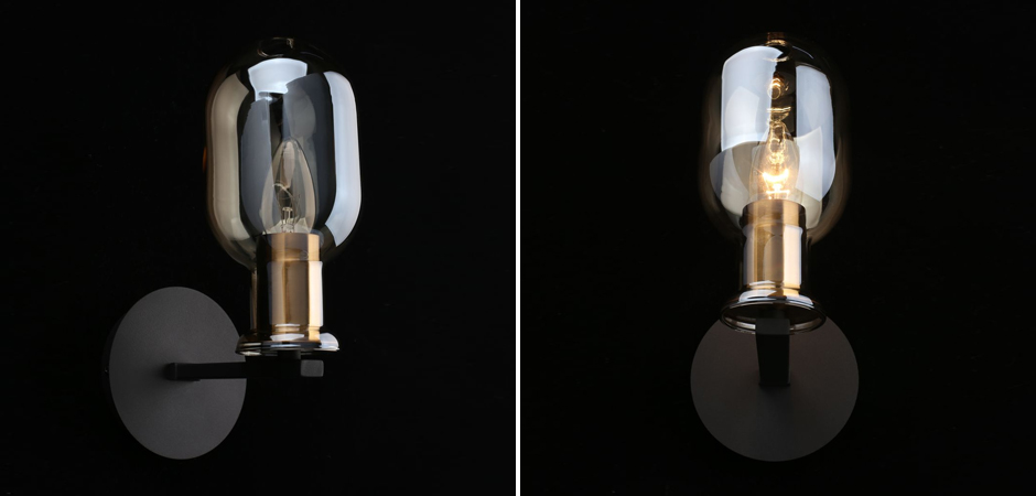 Бра c овальным плафоном Champagne Glass Бра c овальным плафоном Champagne Glass - Loft-Concept в Волгограде