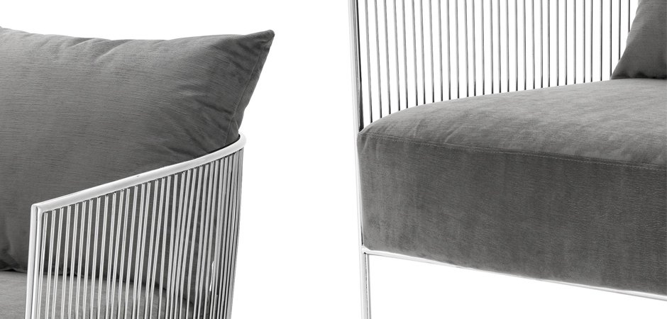 Кресло Eichholtz Chair Knox Stainless Steel Кресло Eichholtz Chair Knox Stainless Steel - Loft-Concept в Волгограде