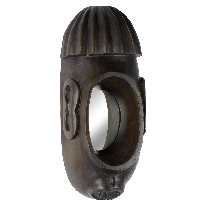 Зеркало Mirror African Cyclops Коричневый в Волгограде | Loft Concept 