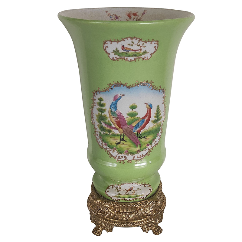 Ваза Gabino Green Vase Бронза Мульти Зеленый Ваза Gabino Green Vase Бронза Мульти Зеленый в Волгограде | Loft Concept