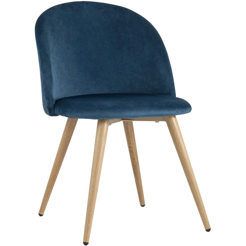 Стул Miruna Chair II Синий Велюр Синий Древесина Стул Miruna Chair II Синий Велюр Синий Древесина в Волгограде | Loft Concept